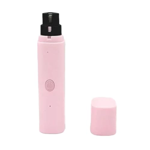 JNJOOD Elektrische Nagelknipser für Hunde für Hundeschleifer Wiederaufladbar USB Aufladen LED Licht für Haustiere leise Katzenpfoten Nägel,Rosa von JNJOOD