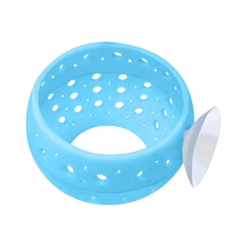 JNJOOD Kleine Leere Höhle für Fische mit Saugnapf, Dekoration für Aquarien, Spielzeug für Fische, Blaue Höhle für Aquarium von JNJOOD