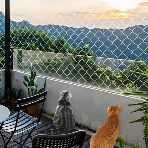 JOAASU Katzennetz Für Balkon, 10x3m Katzennetz Drahtverstärkt, Netz für Balkon, KatzennetzBalkon mit Kabelbinder, Haken, Dehnschrauben, katzenschutznetz für Balkone, Terrassen, Fenster JOAASU Katzennetz Für Balkon, 10x3m Katzennetz Drahtverstärkt, Netz für Balkon, KatzennetzBalkon mit Kabelbinder, Haken, Dehnschrauben, katzenschutznetz für Balkone, Terrassen, Fenster von JOAASU