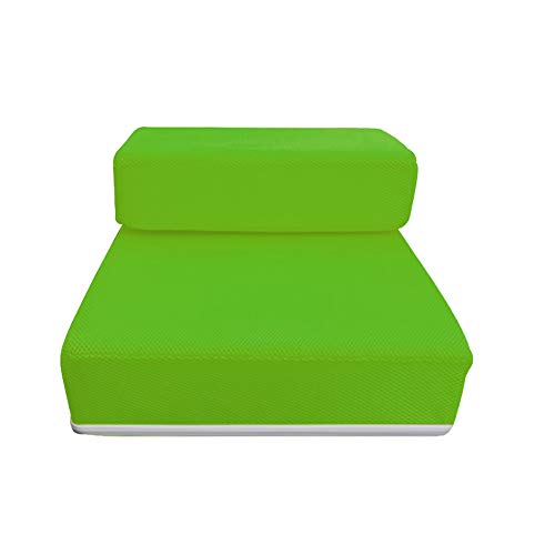 2 Stufen, faltbar, Haustiertreppe, Haustiertreppe for Hunde, Katzen, Welpen, langlebig, bequem, Orange/91 (Color : Green) von JOEBO