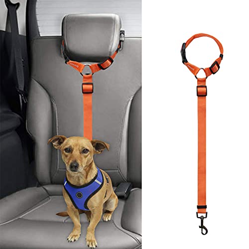 Auto-Sicherheitsgurt for Hunde, Kopfstützen-Sicherheitsgurte, Hundeleine for Fahrzeuge, verstellbare Haustier-Sicherheitsleinen, elastische Bungee-Rücksitzleine for Hundegeschirr, Halsband, Reisen, tä von JOEBO