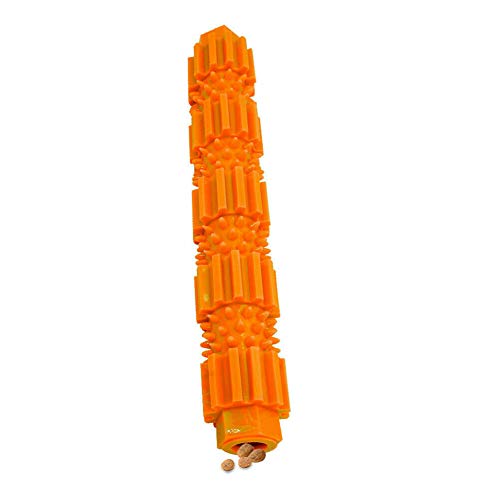 JOEBO Kauspielzeug for Hunde, TPR-Gummistab, Welpen-Kauspielzeug for aggressives Kauen, Zahnreinigung und verlangsamtes Fressen, Spielzeug for Hunde, Grün, S/151 (Color : Orange, Size : Large) von JOEBO