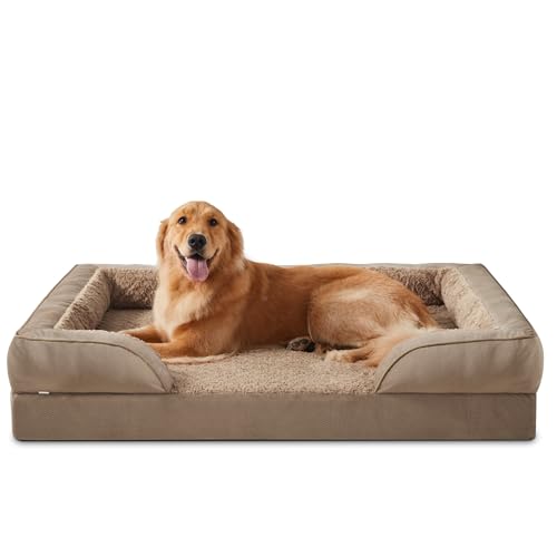 JOEJOY Extra großes Orthopädisches Hundebett, extra großes waschbares Katzenbett Hundekissen mit Wabenstruktur und abnehmbarem wasserdichte Fütterung Schaumstoff hundebett orthopädisch Braun JOEJOY Extra großes Orthopädisches Hundebett, extra großes waschbares Katzenbett Hundekissen mit Wabenstruktur und abnehmbarem wasserdichte Fütterung Schaumstoff hundebett orthopädisch Braun von JOEJOY