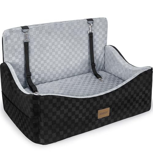 JOEJOY Hundeautositz für mittelgroße und große Hunde – wendbares doppelseitiges Reise-Hundebett mit Memory-Schaum, waschbarer Haustier-Sitzerhöhung für Hunde bis zu 25 kg, 2 Sicherheitsleinen JOEJOY Hundeautositz für mittelgroße und große Hunde – wendbares doppelseitiges Reise-Hundebett mit Memory-Schaum, waschbarer Haustier-Sitzerhöhung für Hunde bis zu 25 kg, 2 Sicherheitsleinen von JOEJOY