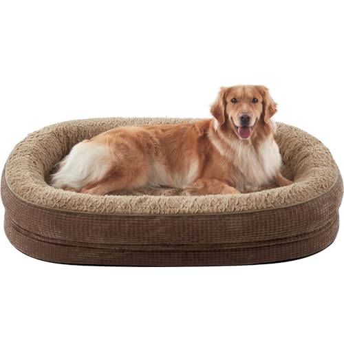 JOEJOY Orthopädisches Hundebett, Couch für große Haustiere, mit Eierschaum-Unterstützung, vierseitige Nackenrolle JOEJOY Orthopädisches Hundebett, Couch für große Haustiere, mit Eierschaum-Unterstützung, vierseitige Nackenrolle von JOEJOY