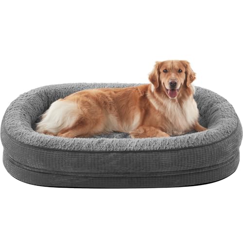 JOEJOY Orthopädisches Hundebett, Couch für große Haustiere, mit Eierschaum-Unterstützung, vierseitige Nackenrolle JOEJOY Orthopädisches Hundebett, Couch für große Haustiere, mit Eierschaum-Unterstützung, vierseitige Nackenrolle von JOEJOY