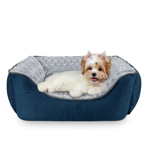 JOEJOY Rechteckiges Hundebett für große, mittelgroße und kleine Hunde, waschbar, orthopädisches Schlafsofa, weich, atmungsaktiv, für Welpen und Haustiere, langlebig, beruhigendes Hundebett mit JOEJOY Rechteckiges Hundebett für große, mittelgroße und kleine Hunde, waschbar, orthopädisches Schlafsofa, weich, atmungsaktiv, für Welpen und Haustiere, langlebig, beruhigendes Hundebett mit von JOEJOY