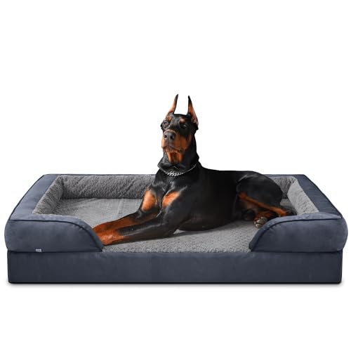 JOEJOY XXL Orthopädisches Hundebett, XXL waschbares Katzenbett Hundekissen mit Wabenstruktur und abnehmbarem wasserdichte Fütterung Schaumstoff hundebett orthopädisch Grau JOEJOY XXL Orthopädisches Hundebett, XXL waschbares Katzenbett Hundekissen mit Wabenstruktur und abnehmbarem wasserdichte Fütterung Schaumstoff hundebett orthopädisch Grau von JOEJOY