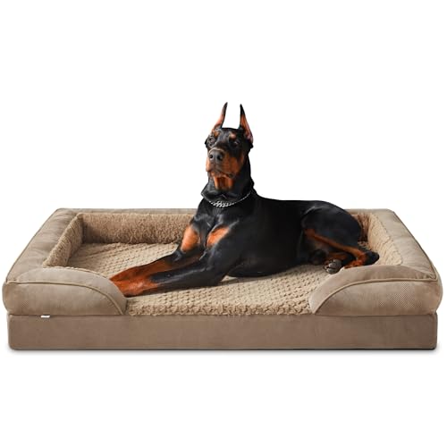 JOEJOY XXL Orthopädisches Hundebett, XXL waschbares Katzenbett Hundekissen mit Wabenstruktur und abnehmbarem wasserdichte Fütterung Schaumstoff hundebett orthopädisch Braun JOEJOY XXL Orthopädisches Hundebett, XXL waschbares Katzenbett Hundekissen mit Wabenstruktur und abnehmbarem wasserdichte Fütterung Schaumstoff hundebett orthopädisch Braun von JOEJOY