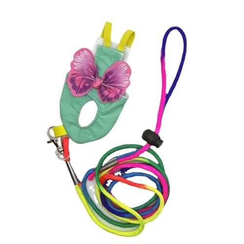 JOERBABU Bunte Haustierweste mit Leine, Komfort für Nymphensittiche, Papageien, Vogel-Outfit, Fliegenanzug, Blumenbekleidung JOERBABU Bunte Haustierweste mit Leine, Komfort für Nymphensittiche, Papageien, Vogel-Outfit, Fliegenanzug, Blumenbekleidung von JOERBABU