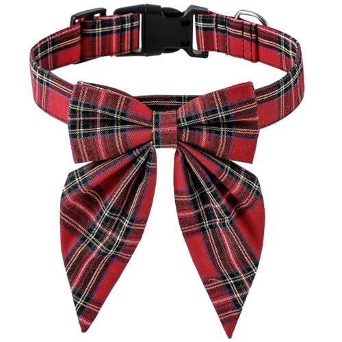 JOERBABU Weihnachts-Halsband für Hunde mit Schleife, Festival, Party, Haustierkostüm, Zubehör, Breakaway, Kätzchen, Urlaubshalsband JOERBABU Weihnachts-Halsband für Hunde mit Schleife, Festival, Party, Haustierkostüm, Zubehör, Breakaway, Kätzchen, Urlaubshalsband von JOERBABU