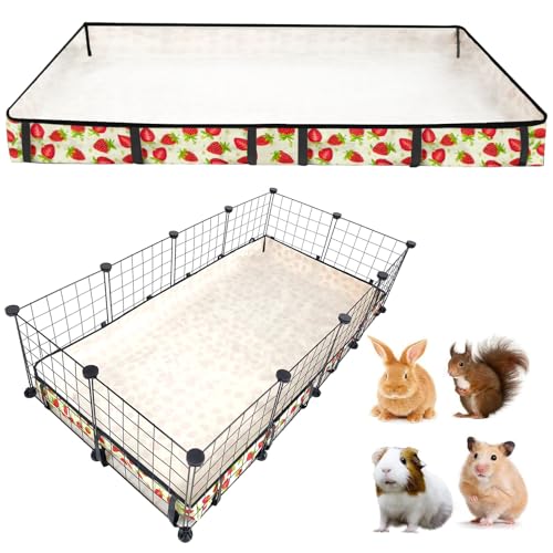 JOGEPEYO Meerschweinchen-Käfigeinlage, waschbar, wasserdicht, Oxford-Stoff, für Kleintiere, Hamster, Chinchilla, Igel, Kaninchen und andere Kleintiere, Käfig nicht im Lieferumfang enthalten (61 x JOGEPEYO Meerschweinchen-Käfigeinlage, waschbar, wasserdicht, Oxford-Stoff, für Kleintiere, Hamster, Chinchilla, Igel, Kaninchen und andere Kleintiere, Käfig nicht im Lieferumfang enthalten (61 x von JOGEPEYO