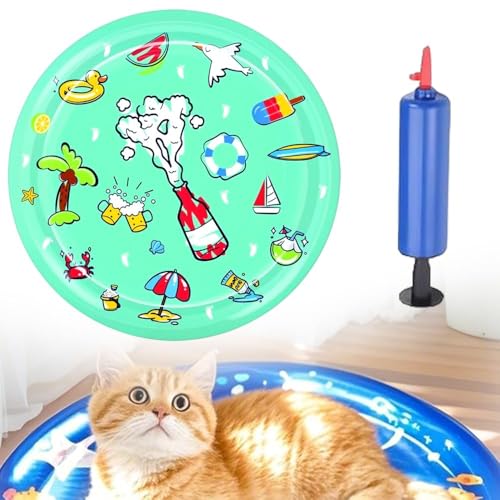 2025 Neu Katzen-Wasser-Spielmatte Im Sommer, Sensorische Wasser Spielmatte, Sommer Wasser sensorische Spielmatte, Water Playmat Katzen Hund,Verdickte Wasserspielmatte Katze, Wassermatte für Katze (C) 2025 Neu Katzen-Wasser-Spielmatte Im Sommer, Sensorische Wasser Spielmatte, Sommer Wasser sensorische Spielmatte, Water Playmat Katzen Hund,Verdickte Wasserspielmatte Katze, Wassermatte für Katze (C) von JOHNBOLIN