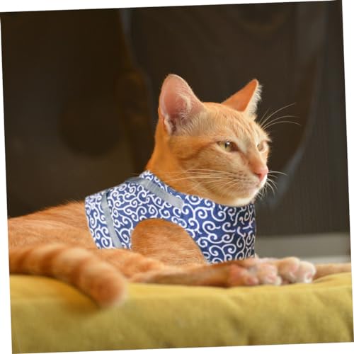 1Satz Katzengeschirr mit Verstellbarem Brustgurt und Leine Robuster Katzenanzug für Sicheres Atmungsaktives Stilvolles Design für Katzen 1Satz Katzengeschirr mit Verstellbarem Brustgurt und Leine Robuster Katzenanzug für Sicheres Atmungsaktives Stilvolles Design für Katzen von JOINPAYA