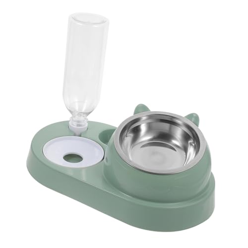 Automatischer Haustier Wasserspender mit Futterstation Große Schale für Katzen und Kleine Langlebig für Bequemes und Füttern von JOINPAYA