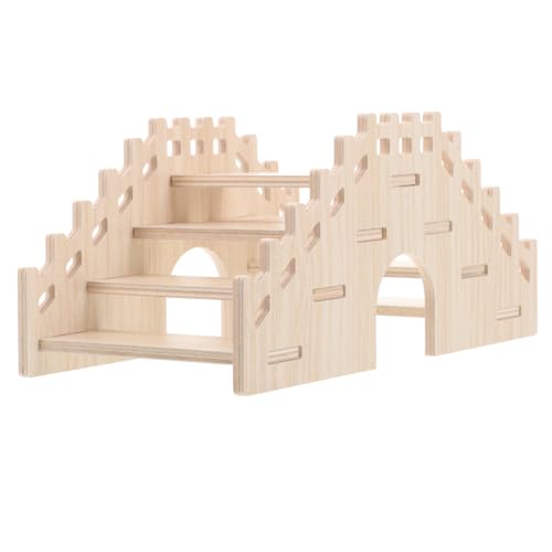 Hölzerne Hamsterleiter Brücke aus Massivem Holz Kletterspielzeug für Kleintiere Sicher und Langlebig für Hamster Chinchillas und Ratten Fördert und Bewegung Hölzerne Hamsterleiter Brücke aus Massivem Holz Kletterspielzeug für Kleintiere Sicher und Langlebig für Hamster Chinchillas und Ratten Fördert und Bewegung von JOINPAYA