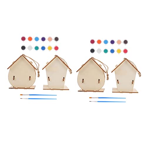 JOINPAYA 1 Satz Holz Vogelhaus Bausatz zum Bemalen für DIY für Kreatives Gestalten Bastelspielzeug Fantasie und Handfertigkeiten Deko und JOINPAYA 1 Satz Holz Vogelhaus Bausatz zum Bemalen für DIY für Kreatives Gestalten Bastelspielzeug Fantasie und Handfertigkeiten Deko und von JOINPAYA