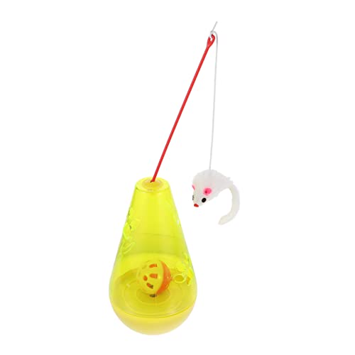 JOINPAYA 1 Satz Katzenleckerli-Spenderspielzeug Katzen cat Toys Leckereien-Dispenser Becher langsam zur Abgabe von Katzenfutter Tumbler Katzenspielzeug Plastik Yellow JOINPAYA 1 Satz Katzenleckerli-Spenderspielzeug Katzen cat Toys Leckereien-Dispenser Becher langsam zur Abgabe von Katzenfutter Tumbler Katzenspielzeug Plastik Yellow von JOINPAYA