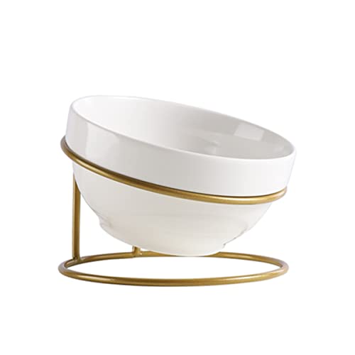 JOINPAYA 1 Stück Geschirrständer für Haustiere erhöhter Haustiernapf Katzennapf Fütterung klein pet Water Bowl pet Food Container schräger Futterautomat Hundefutter für den Haushalt Keramik von JOINPAYA