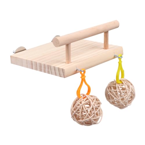 JOINPAYA 1stück Papageien Spielzeug Rod Swing Kauspielzeug Für Vögel Kletterspielzeug Mit Rattanball Pädagogisches Kauspielzeug Für Wellensittiche Und Kleine Papageien JOINPAYA 1stück Papageien Spielzeug Rod Swing Kauspielzeug Für Vögel Kletterspielzeug Mit Rattanball Pädagogisches Kauspielzeug Für Wellensittiche Und Kleine Papageien von JOINPAYA