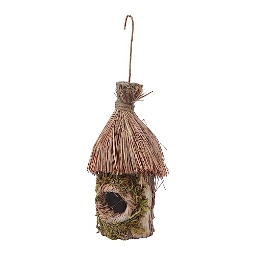 JOINPAYA 1 Stück Hängendes Vogelhaus aus Naturmaterialien Robuster Kunstvogel Nest Schutz für Garten und Stilvolle Vogelcage Dekoration Umweltfreundliches Design aus Geflochtenem Gras von JOINPAYA