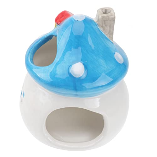JOINPAYA 1 Stück Hamster Nest Aus Keramik Tierheim Hamster Unterschlupf Haustierkäfig Hamster -versteck Hamsterhaus Hamsterkäfig Hamsternest Hamsterpilzförmige Höhle Heimtierbedarf Blue von JOINPAYA