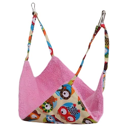 JOINPAYA 1 Stück Haustier Hängematte Hunde hängend Abdeckung Haustier-Hängemattenbett Hamsterbettwäsche haustierbett pet Bed cat Bed Haustierzubehör kleines Tier warmes Segeltuch Rosa von JOINPAYA
