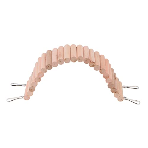 JOINPAYA Holz Kletterleiter für Hamster und Kleine Reptilien Versteckhöhle Multifunktionale Brücke Natürlicher Unterschlupf aus Holz Geeignet für Eidechsen und Schildkröten von JOINPAYA
