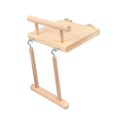 JOINPAYA 1 Stück Nagerspielzeug Aus Holz Papageienstangen Für Große Vögel Papageienspielzeug Für Große Vögel Vogelschaukel Vogelspielzeug Vogelfutterspielzeug Spielzeugvögel Zum von JOINPAYA
