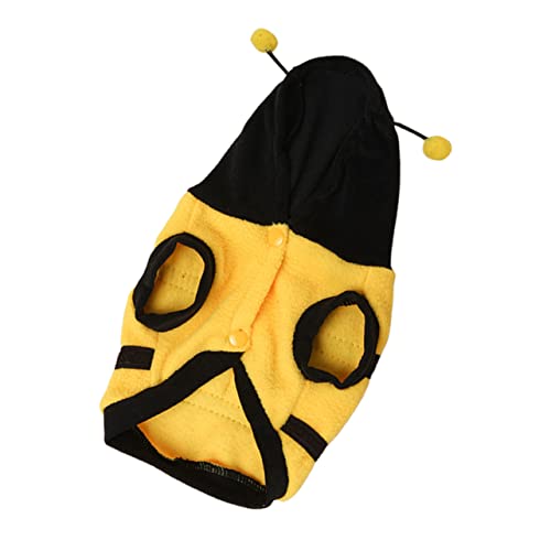 JOINPAYA 1 Stück Verwandlungskostüm Für Haustiere Abdeckung Halloween Hund Biene Kostüm Haustier Dekoratives Kostüm Hundebiene Bienenkostüm Für Hunde Hundepullover Welpe Stille Yellow Vlies JOINPAYA 1 Stück Verwandlungskostüm Für Haustiere Abdeckung Halloween Hund Biene Kostüm Haustier Dekoratives Kostüm Hundebiene Bienenkostüm Für Hunde Hundepullover Welpe Stille Yellow Vlies von JOINPAYA