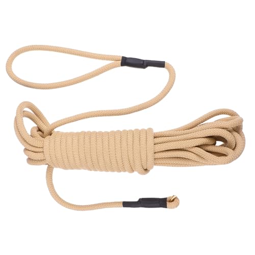 JOINPAYA 10 große Hundeleine gehen für Lange Linie Ausbildung schwer joggingleine Jogginganzug Lange Hundeleinen joggen große Hundetrainingsleine Haustier Hund Seilleine Polypropylen Khaki von JOINPAYA