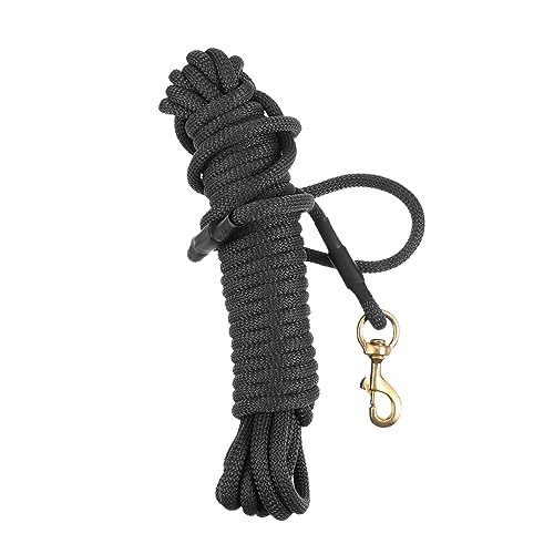 JOINPAYA 10 große Hundetrainingsleine hundegurt hundelaufband Lange Hundeleinen Wandern Leinen für Hunde Leine für große Haustiere Outdoor- für Haustiere Polypropylen Black von JOINPAYA