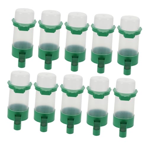 JOINPAYA 10Stücke Automatischer Wasserspender für Teiliges für Papageien und Tauben zu Reinigen Tropffrei Vogelzubehör für Käfige und Haustierbedarf von JOINPAYA