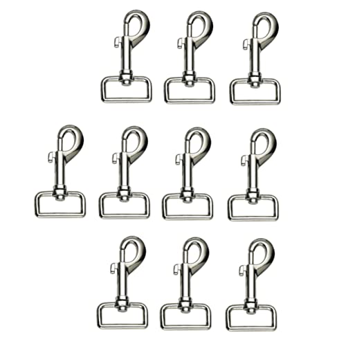 JOINPAYA 10Stücke Karabinerhaken Für Hundeleinen Metallverschlussclips Mit Drehgelenk Für Haustiere Für DIY Projekte Gepäckzubehör Vielseitig Einsetzbar von JOINPAYA