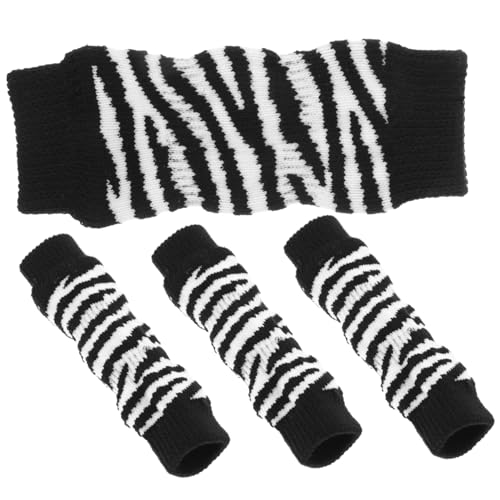 JOINPAYA 1Satz Atmungsaktive Hundesocken für Welpen Antirutsch Beinwärmer für Hunde Schickes Pfotenschutz Zubehör für Herbst und Winter von JOINPAYA