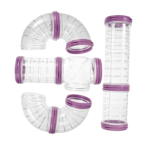 JOINPAYA 1Satz DIY Hamster Rohr Transparentes Hamstertunnel Zubehör aus Robustem für Innen und Außenkäfige Fördert Bewegung und Erkundung mit Flexiblen Röhren von JOINPAYA