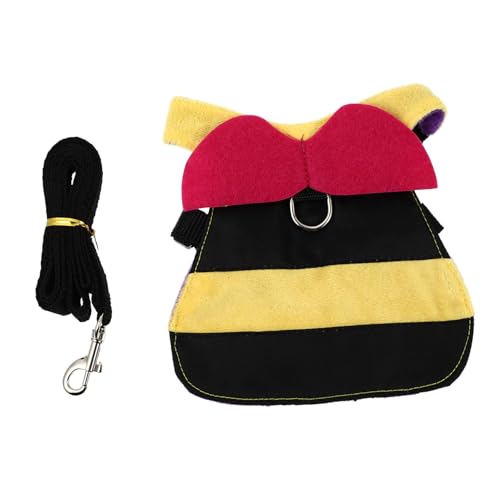JOINPAYA 1Satz Geschirr mit Leine Verstellbare Weste für Kleintiere Atmungsaktives Design für Katzen für und Ausflüge aus Hochwertigem JOINPAYA 1Satz Geschirr mit Leine Verstellbare Weste für Kleintiere Atmungsaktives Design für Katzen für und Ausflüge aus Hochwertigem von JOINPAYA