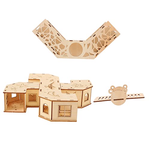 JOINPAYA 1Satz Hamster Tunnel Holzspielzeug mit Wippe Teilige Aktivitätslandschaft für Kleine Haustiere Sicheres und Lustiges zur Stressreduktion und Beweglichkeit JOINPAYA 1Satz Hamster Tunnel Holzspielzeug mit Wippe Teilige Aktivitätslandschaft für Kleine Haustiere Sicheres und Lustiges zur Stressreduktion und Beweglichkeit von JOINPAYA