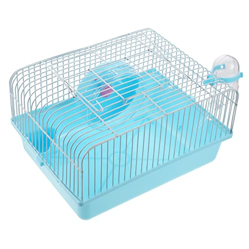 JOINPAYA Hamsterkäfig Tragbarer Haustierkäfig mit Futterbox Wassernapf Spielzeug Kleiner Hamsterträger für Reisen Atmungsaktiv Multifunktional von JOINPAYA
