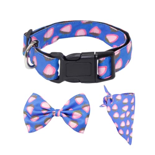 JOINPAYA 1Satz Hundehalsband mit Fliege und Halstuch für Verstellbares und Abnehmbares Hundezubehör Stilvolles und Langlebiges Design JOINPAYA 1Satz Hundehalsband mit Fliege und Halstuch für Verstellbares und Abnehmbares Hundezubehör Stilvolles und Langlebiges Design von JOINPAYA