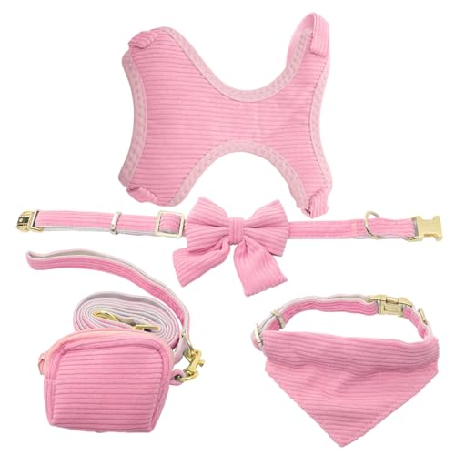 JOINPAYA 1Satz Hundeleinengeschirr Set für Haustiere Verstellbares Atmungsaktives Geschirr mit Leine und Halsband für Welpen und Kleine Bequem JOINPAYA 1Satz Hundeleinengeschirr Set für Haustiere Verstellbares Atmungsaktives Geschirr mit Leine und Halsband für Welpen und Kleine Bequem von JOINPAYA