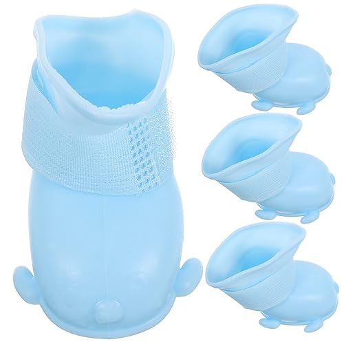 JOINPAYA 1Satz Hundeschuhe für Kleine wasserdichte rutschfeste Regenstiefel für Welpen Bequeme und Schneeschuhe für Reinigen und Leise Beim JOINPAYA 1Satz Hundeschuhe für Kleine wasserdichte rutschfeste Regenstiefel für Welpen Bequeme und Schneeschuhe für Reinigen und Leise Beim von JOINPAYA