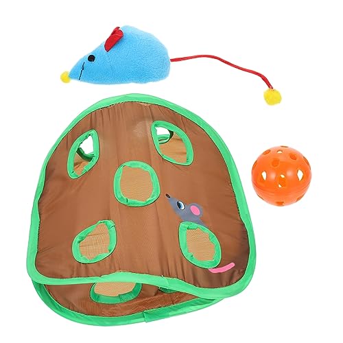 JOINPAYA 1Satz Katzentunnel mit Mausdesign Interaktives Katzenspielzeug für Katzen Löcher für Versteckspiel und Training Fördert Bewegung und Spielspaß JOINPAYA 1Satz Katzentunnel mit Mausdesign Interaktives Katzenspielzeug für Katzen Löcher für Versteckspiel und Training Fördert Bewegung und Spielspaß von JOINPAYA