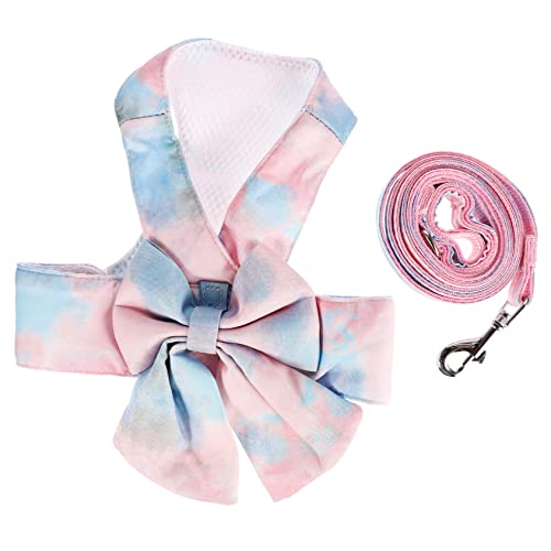 JOINPAYA 1Satz Katzenweste Mit Leine Verstellbares Fluchtsicheres Katzen Geschirr Mit Bowknot Design Für Optimale Für Katzen von JOINPAYA