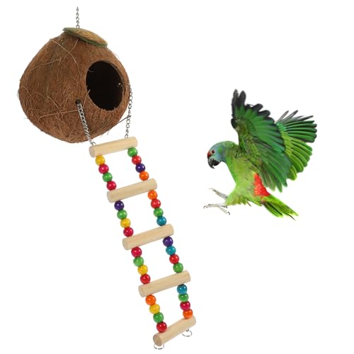 JOINPAYA 1Satz Kokosnuss Vogelhaus für Papageien Strohvogelbett mit Praktischer Form Langlebig und Sicher für Haustiere und Zucht Abnehmbarer für Einfachen Zugang JOINPAYA 1Satz Kokosnuss Vogelhaus für Papageien Strohvogelbett mit Praktischer Form Langlebig und Sicher für Haustiere und Zucht Abnehmbarer für Einfachen Zugang von JOINPAYA