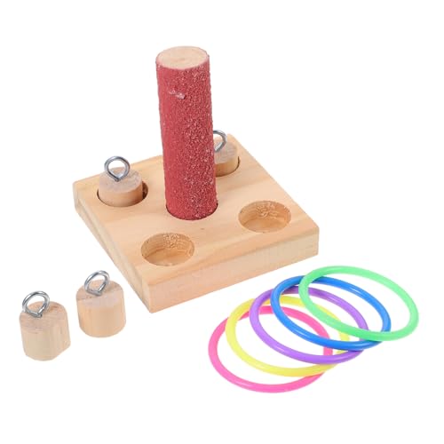 JOINPAYA Vogel Ausbildung Spielzeug Vogel Ring Spielzeug Sittich Intelligenz Pädagogisches Mit Holz Und Für Wellensittiche Papageien Unzertrennliche Und Andere Zum von JOINPAYA