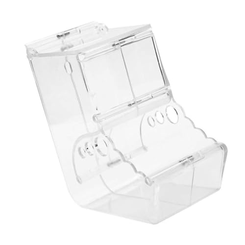 JOINPAYA 1Stück Automatischer Hamster Lebensmittelspender Transparent rutschfest Zu Reinigen Für Hamster Und Kleintiere Für Tägliche Fütterung Und Futterstation von JOINPAYA