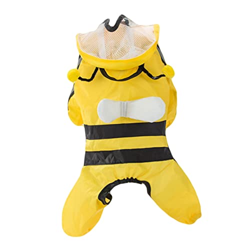 JOINPAYA 1Stück Einzigartiger Regenmantel Stylischer Bienen Poncho für Kleine bis Mittelgroße Wasserabweisend Atmungsaktiv für Regnerische von JOINPAYA
