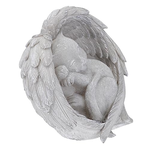 JOINPAYA 1Stück Gedenkstein für Haustiere Harz Memorial Cat Angel Statue als Liebevolle Erinnerung an Ihre Katze für Garten und Innenbereich Eleganter Grabschmuck JOINPAYA 1Stück Gedenkstein für Haustiere Harz Memorial Cat Angel Statue als Liebevolle Erinnerung an Ihre Katze für Garten und Innenbereich Eleganter Grabschmuck von JOINPAYA