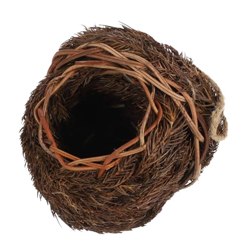 JOINPAYA 1Stück Hängendes Vogelhaus aus Naturmaterialien Outdoor Vogel Nest für Garten für Kanarien Papageien und Kleine Einfache Installation Perfektes Vogelzubehör von JOINPAYA